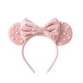 KARETT Pearl Mouse Ears Headband with bow, ideal for cosplay and party looks.
