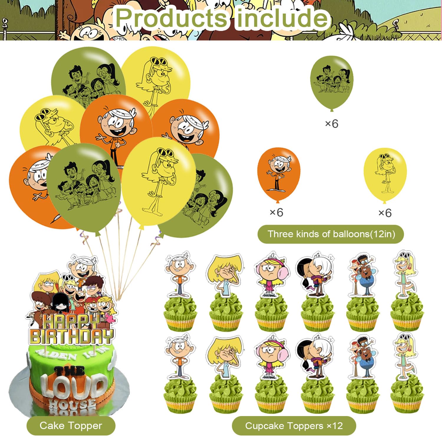 Karg Loud House balloons bring festive color and height to your celebration.