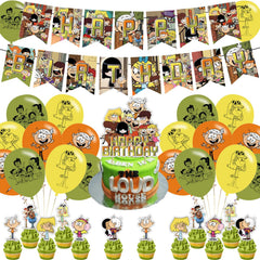 Karg Loud House banner creates a bold birthday party backdrop for memorable photos.