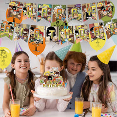 Karg Loud House party decorations set coordinates elements for a unified look.