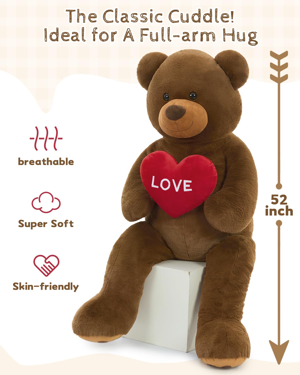 Karister cuddly giant teddy for living room decor