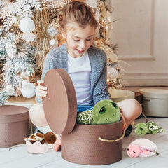 Karister gift ready turtle plush for ocean loving kids.