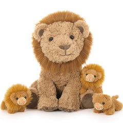 Karister Lion Plush PP Cotton Fill maintains fluffy shape after lots of hugs.