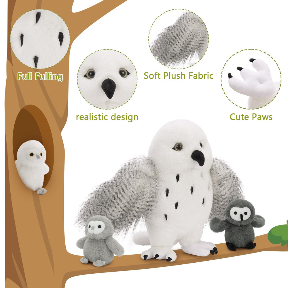 Karister owl plush baby-owl-b fosters social play and gentle role-play at home.