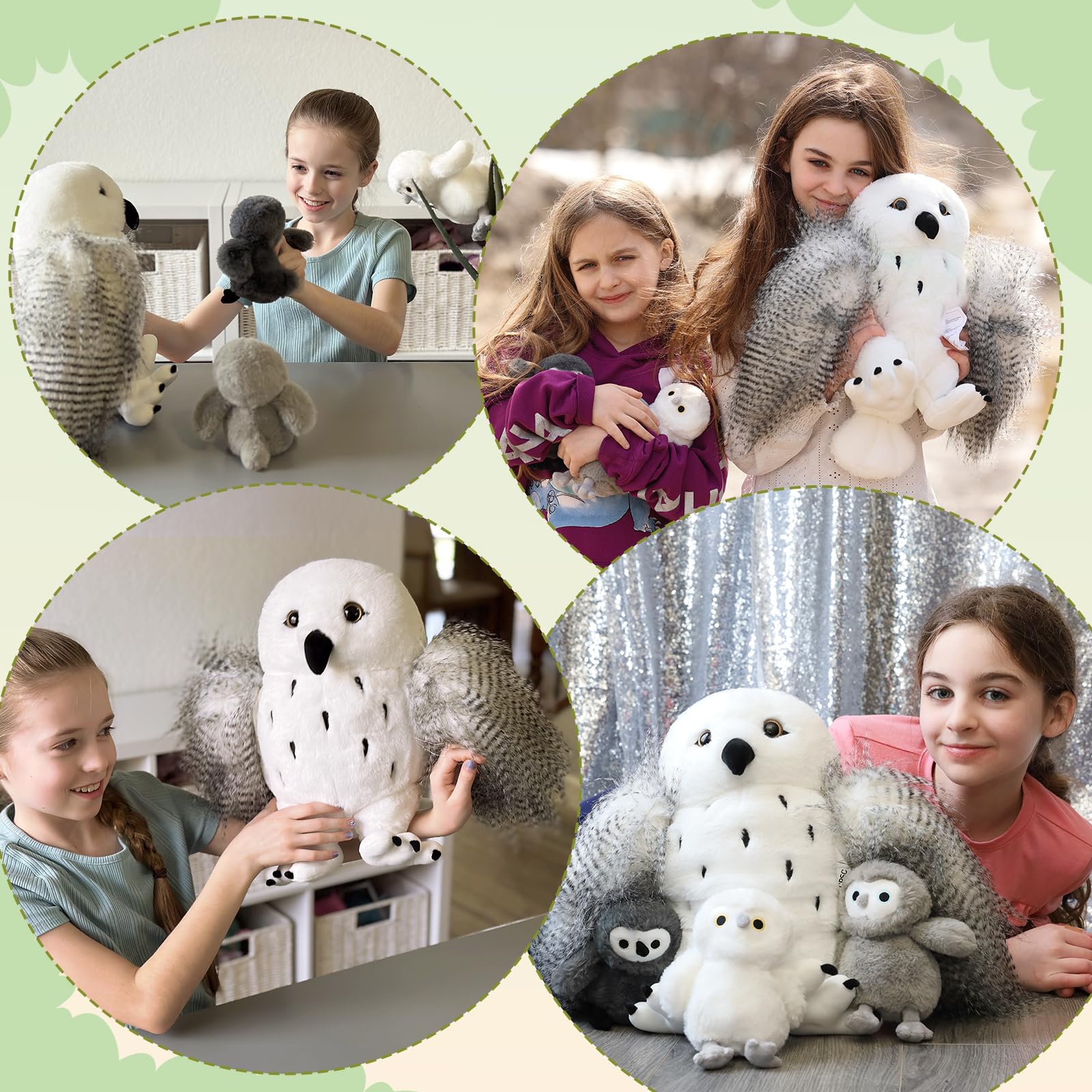 Karister owl plush baby-owl-c encourages sharing and family-themed pretend adventures.