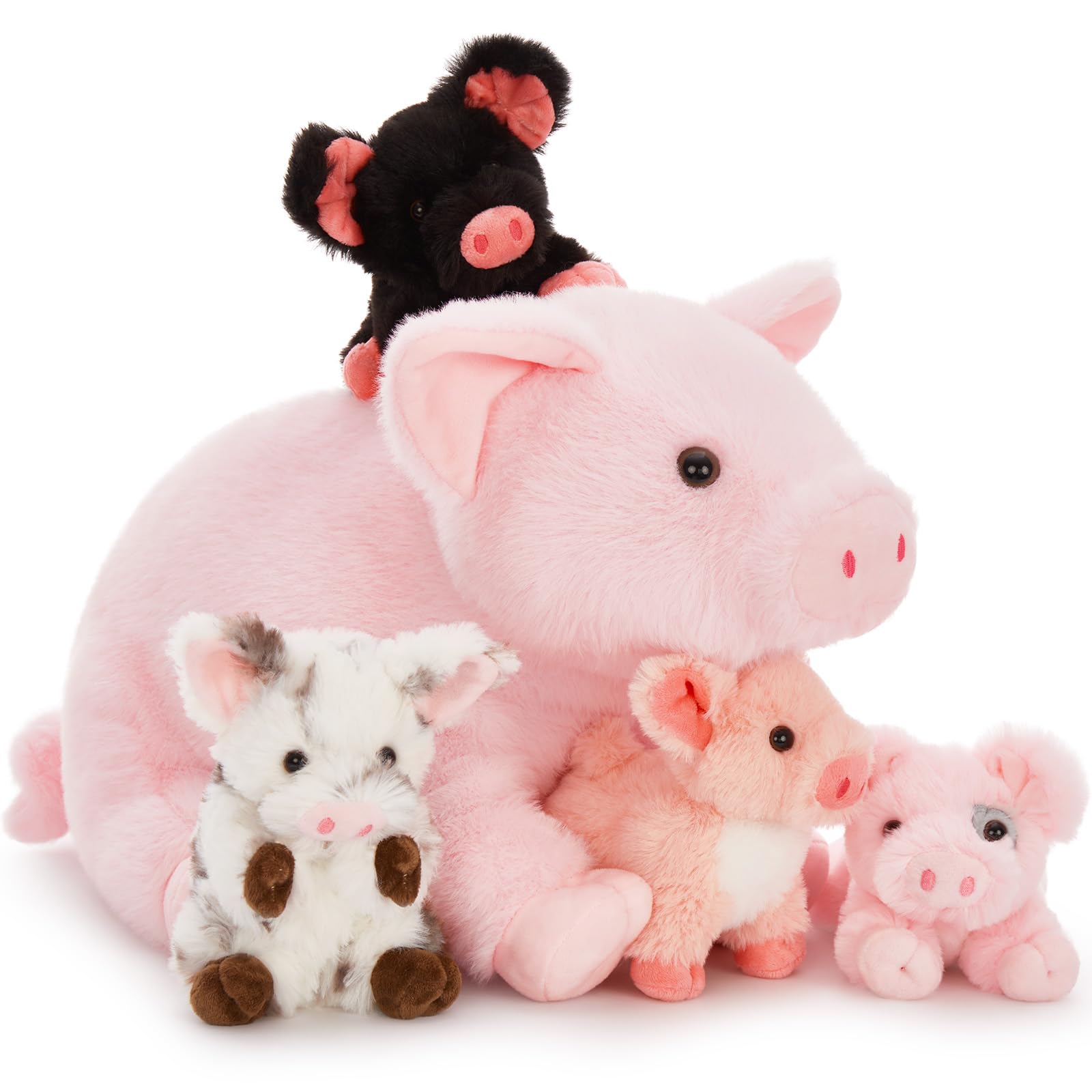 Karister pig plush doubles as charming baby shower decor.
