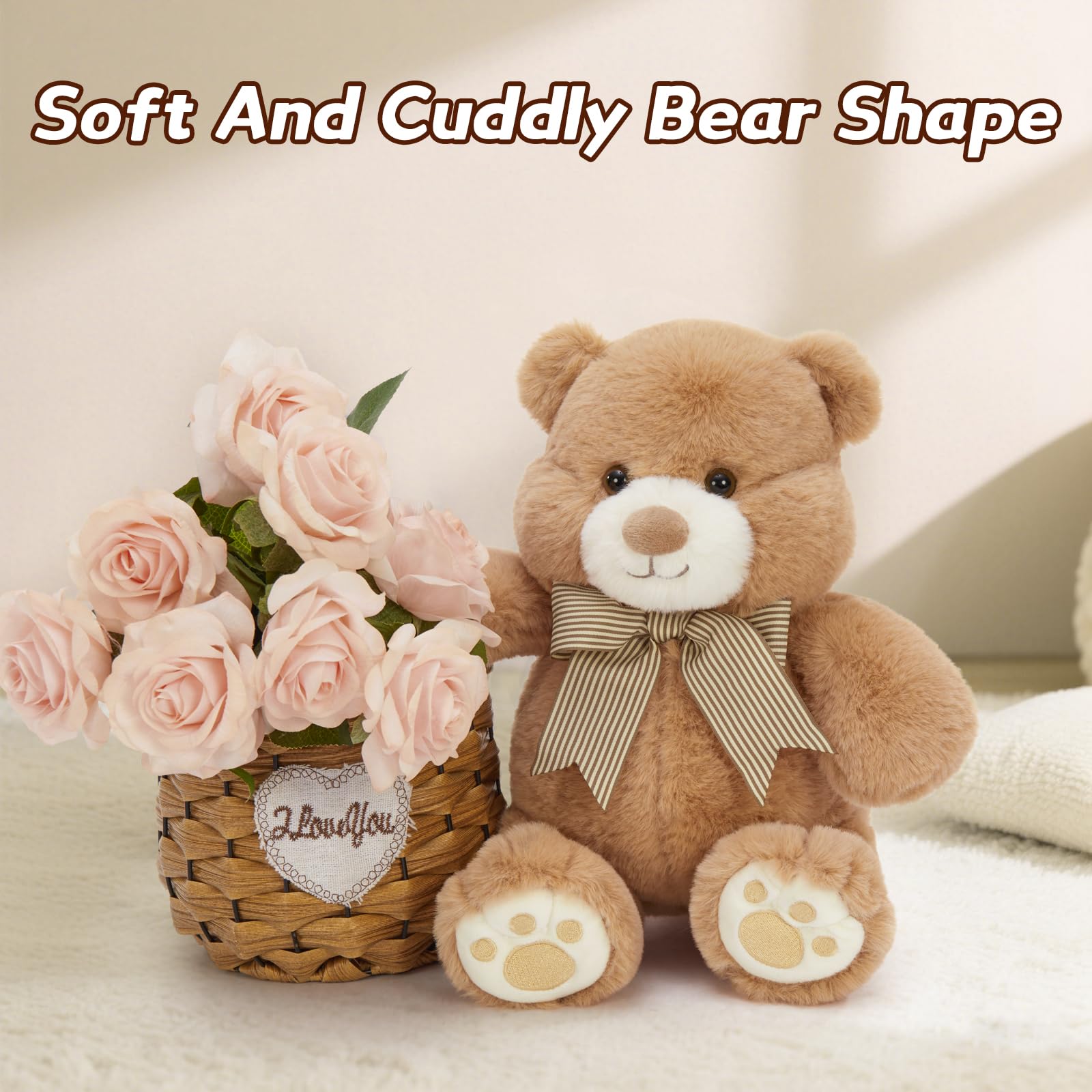 Karister Teddy Bear serves as a desk companion for calm focus.