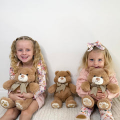 Karister Teddy Bear soft plush fabric delivers gentle, soothing touch.