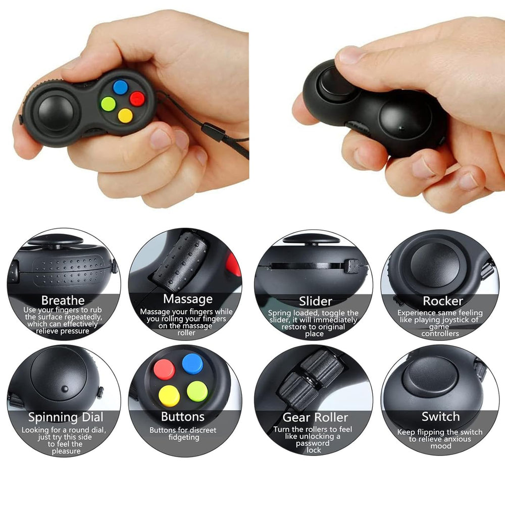 Kasdcvn 7pcs fidget toys pocket size display emphasizing portability for on-the-go use.