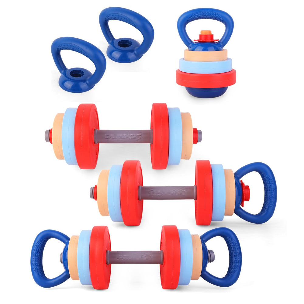 Kasebro kids dumbbells front view for safe pretend play and motor skill practice