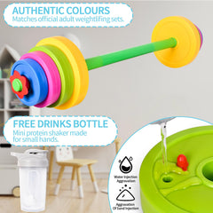 Kasebro secure kettlebell handle supports pretend gym sessions