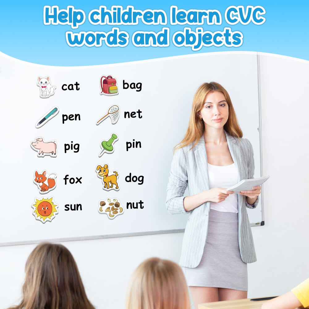 Kasfalci CVC word card with color coded vowels and consonants for decoding