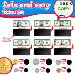 KASFALCI money magnets on fridge for flexible math play