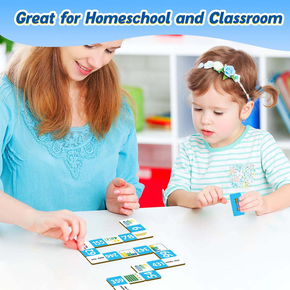 Kasfalci Place Value Dominoes Set colorful graphics aid math practice