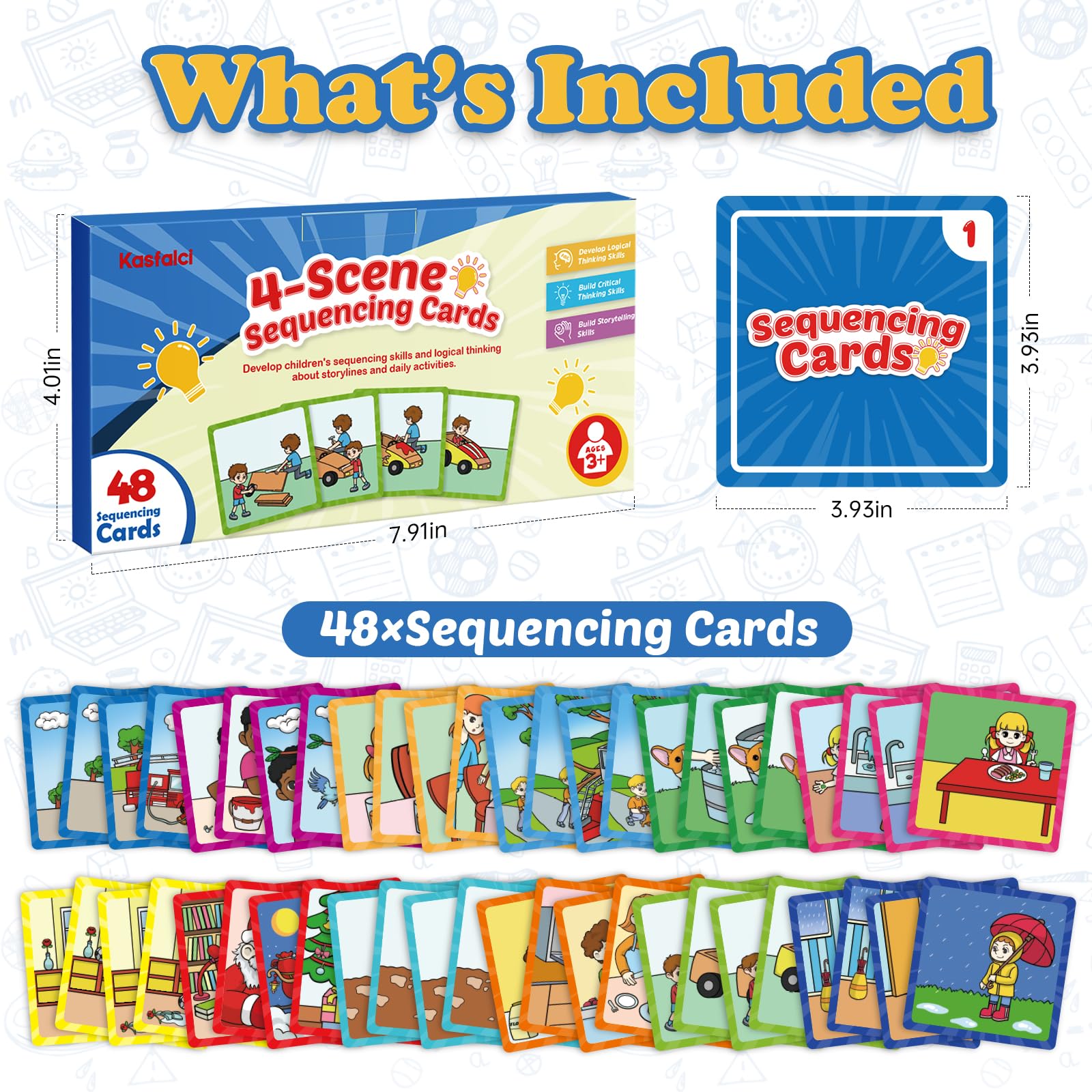 Kasfalci Sequencing Cards are ideal for classroom activities and homeschooling.