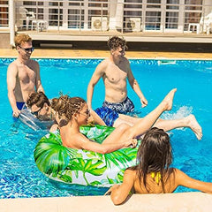 KASIYLUX inflatable pool ring inflates quickly for easy setup