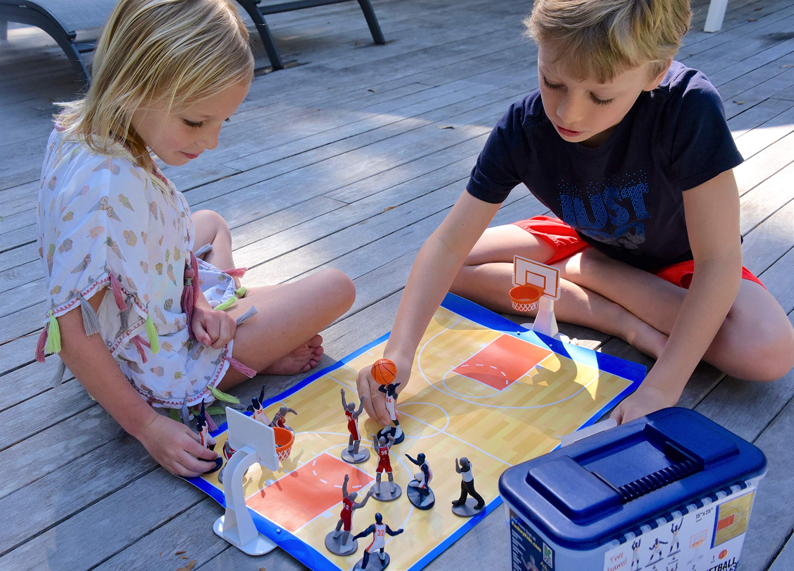 Kaskey Kids court mat creates a true-playing surface for action