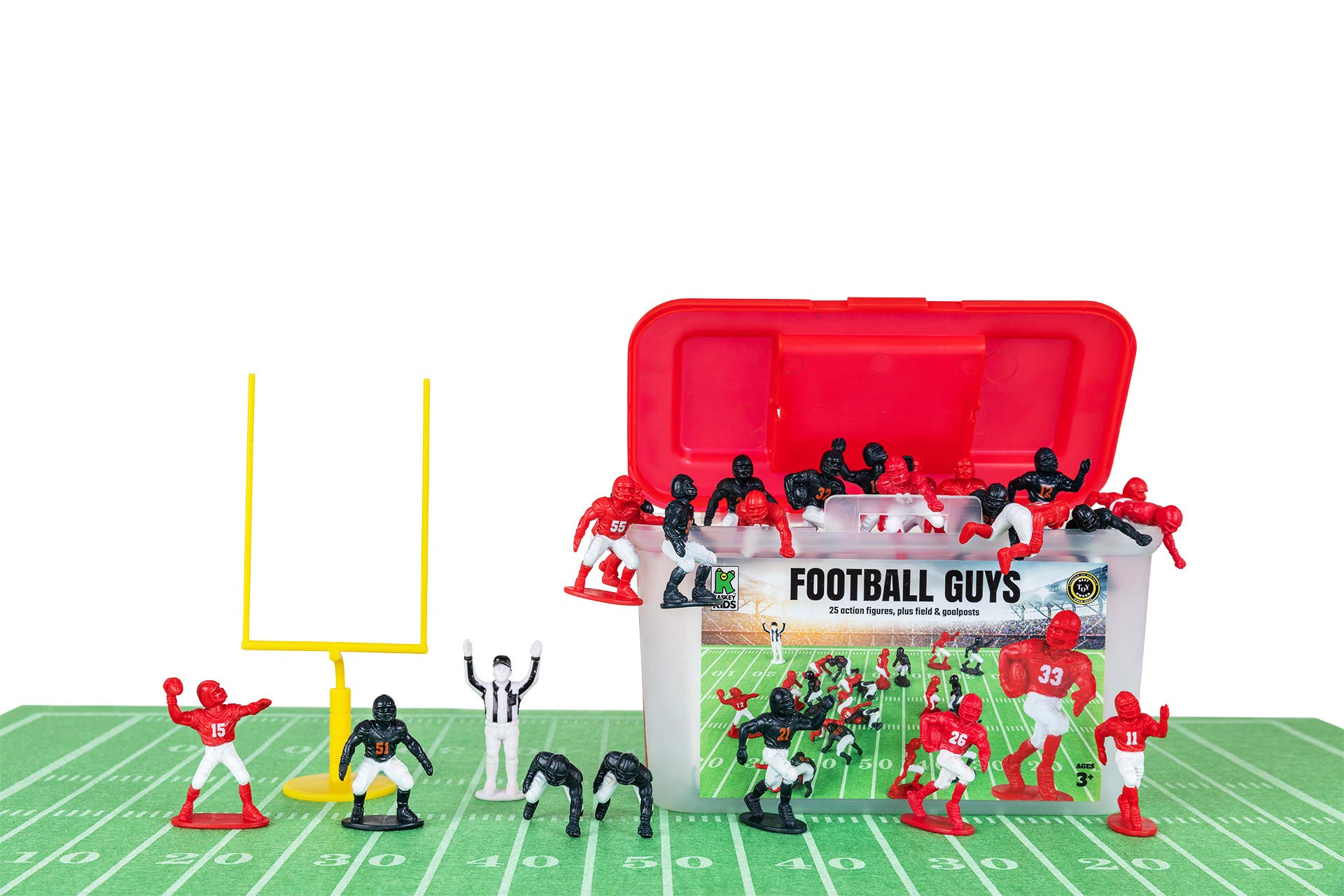 Kaskey Kids Football Guys red-white vs navy-white players for imaginative play