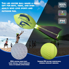 KASTUMBGA glow football backyard games with soft foam for kids