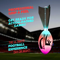 KASTUMBGA glow football camping use for safe, entertaining nighttime fun