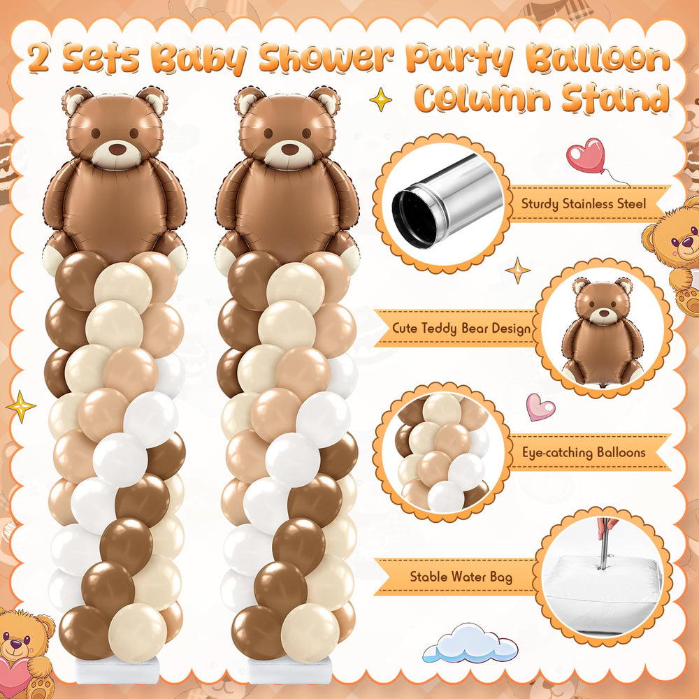 Kasyat balloon stand base connector provides a stable frame for outdoor parties.