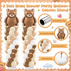 Kasyat balloon stand base connector provides a stable frame for outdoor parties.