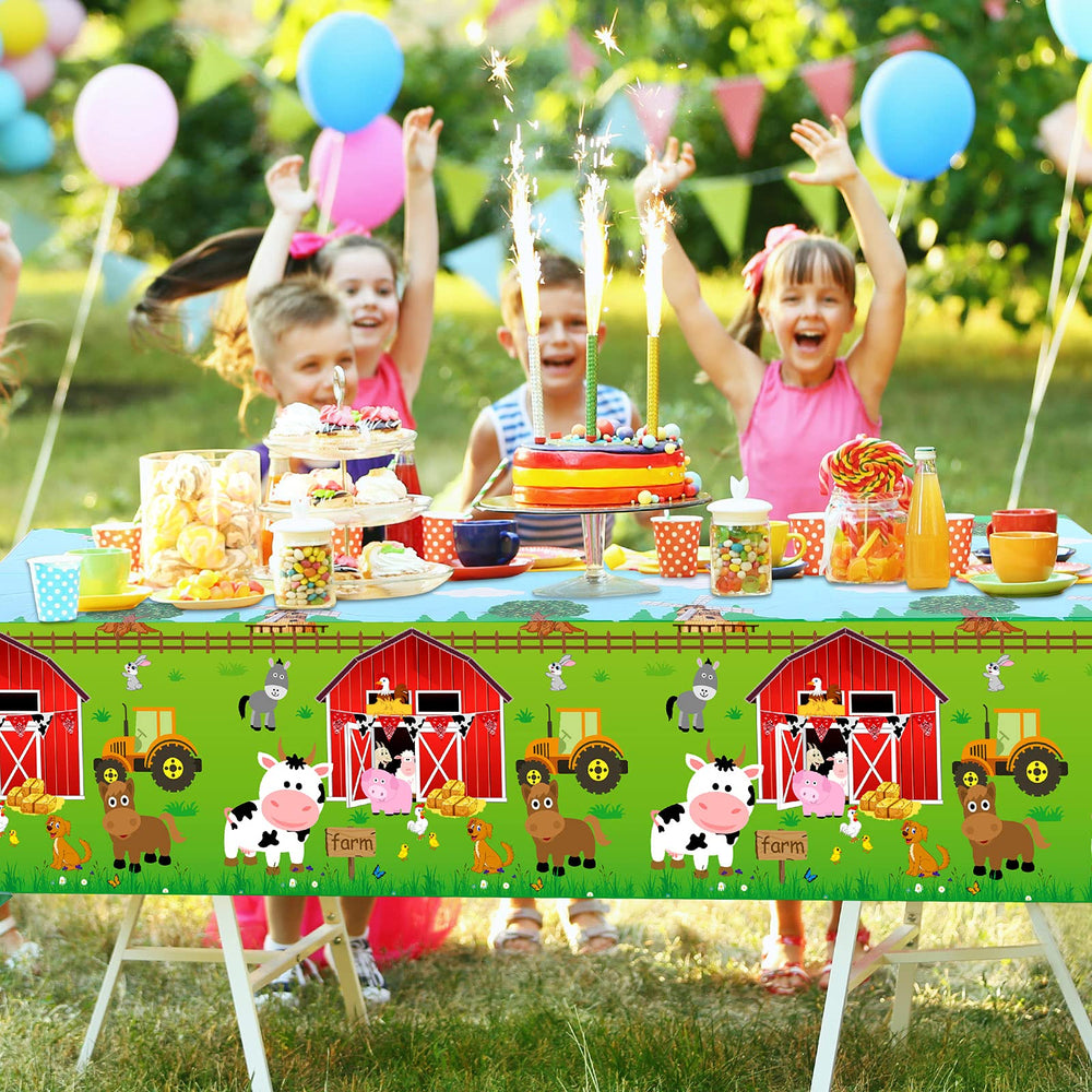 Kasyat easy cleanup table cover keeps tables clean after celebrations.