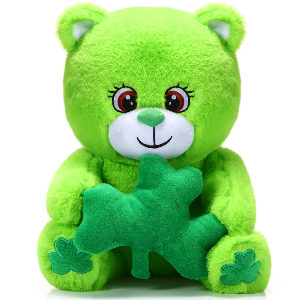 Kasyat St. Patrick's Day bear in plush hug-ready pose for cozy rooms.