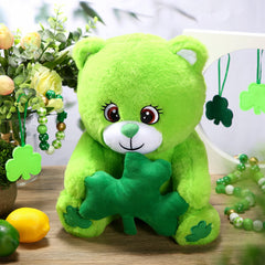 Kasyat St. Patrick's Day bear ready to be a party favor.