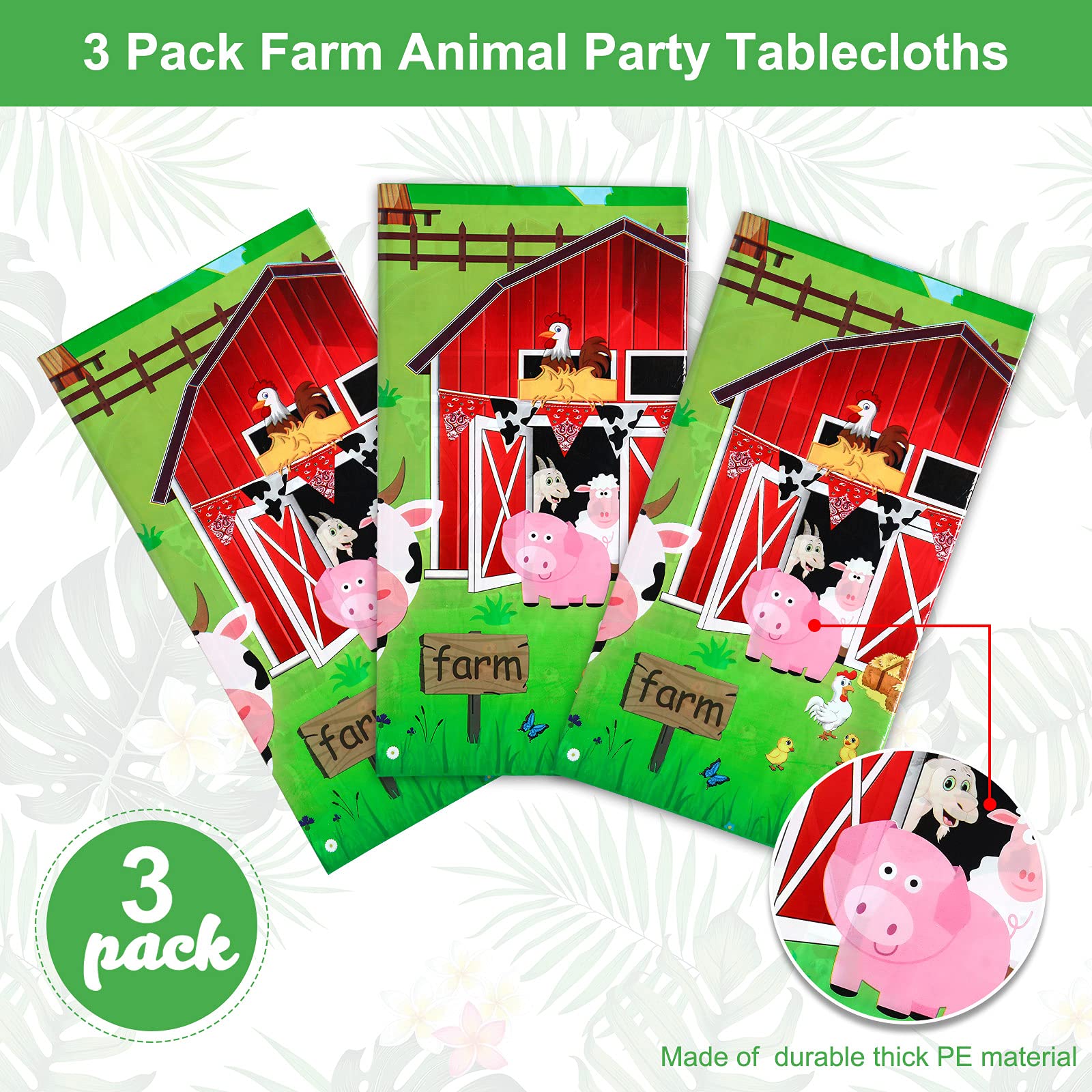 Kasyat waterproof disposable tablecloth protects surfaces from spills.
