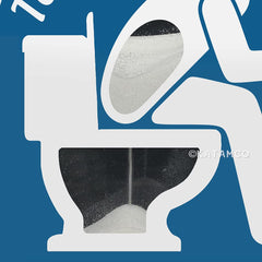 Katamco Toilet Timer Office gift packaging shown as a playful present.