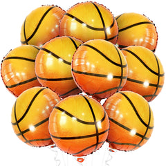 KatchOn 18-inch orange foil basketball balloons for vibrant homecoming decor.