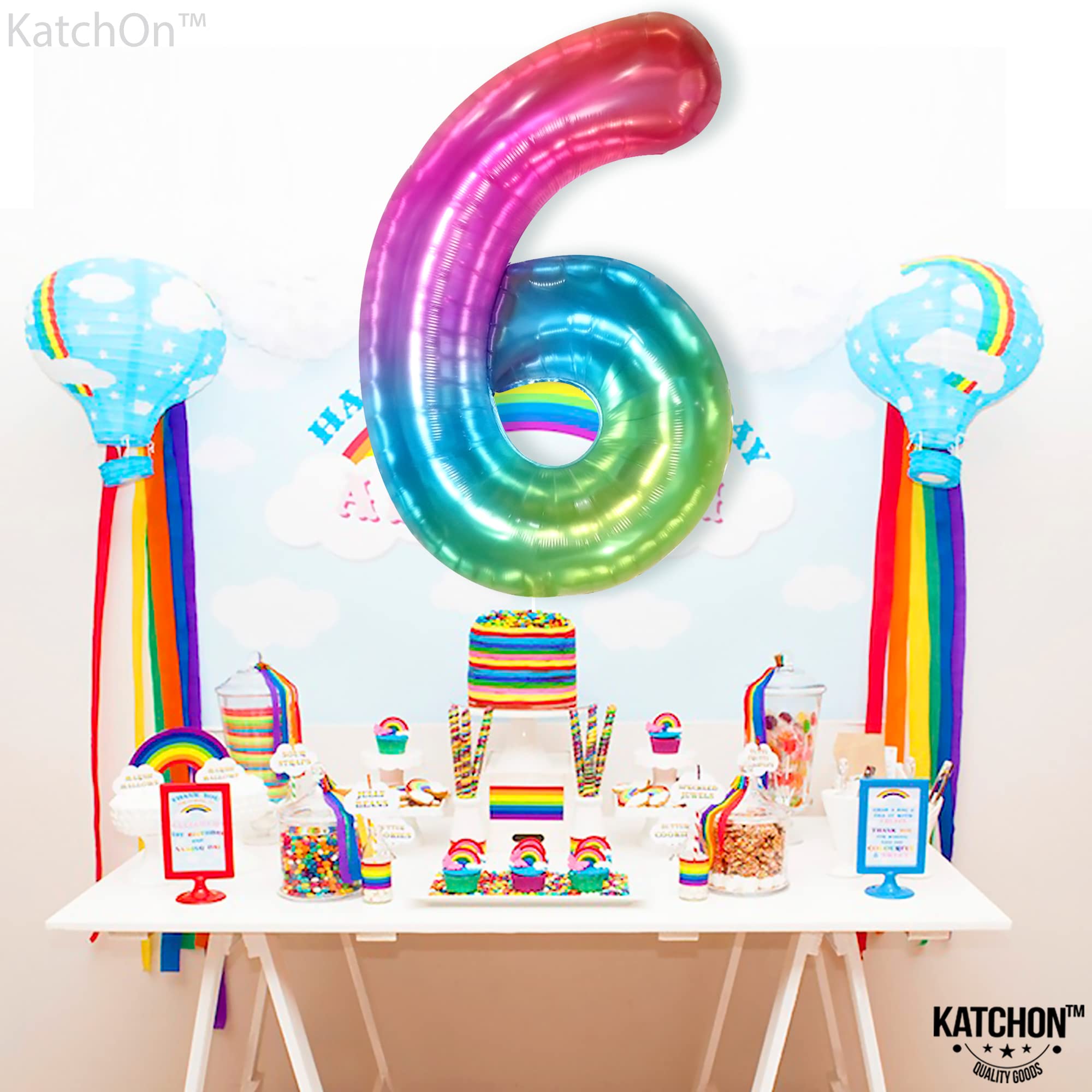 KatchOn durable Mylar 6 balloon ready for reusable centerpiece displays.