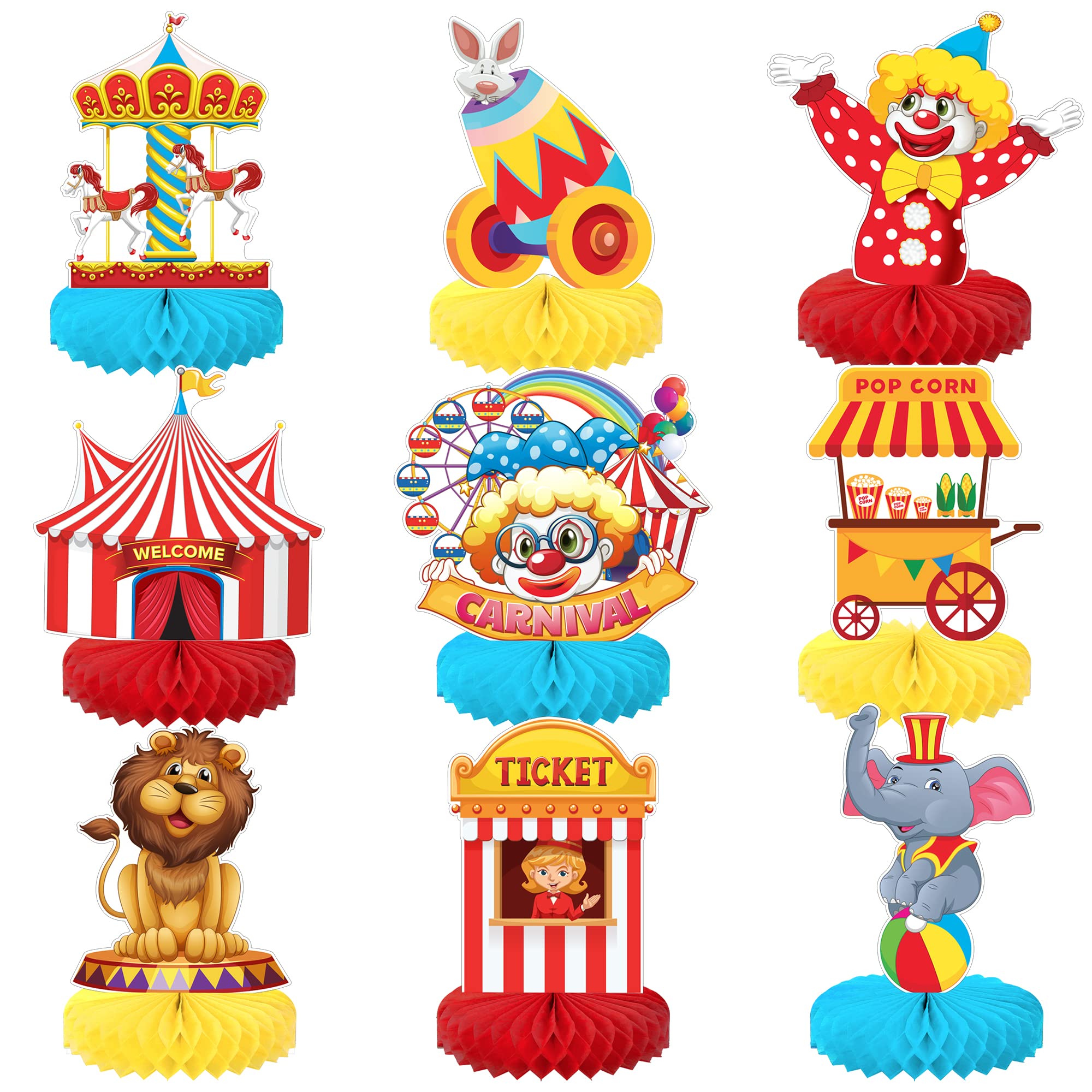 KatchOn carnival centerpiece elephant design enhances circus table decor