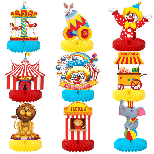 KatchOn carnival centerpiece elephant design enhances circus table decor