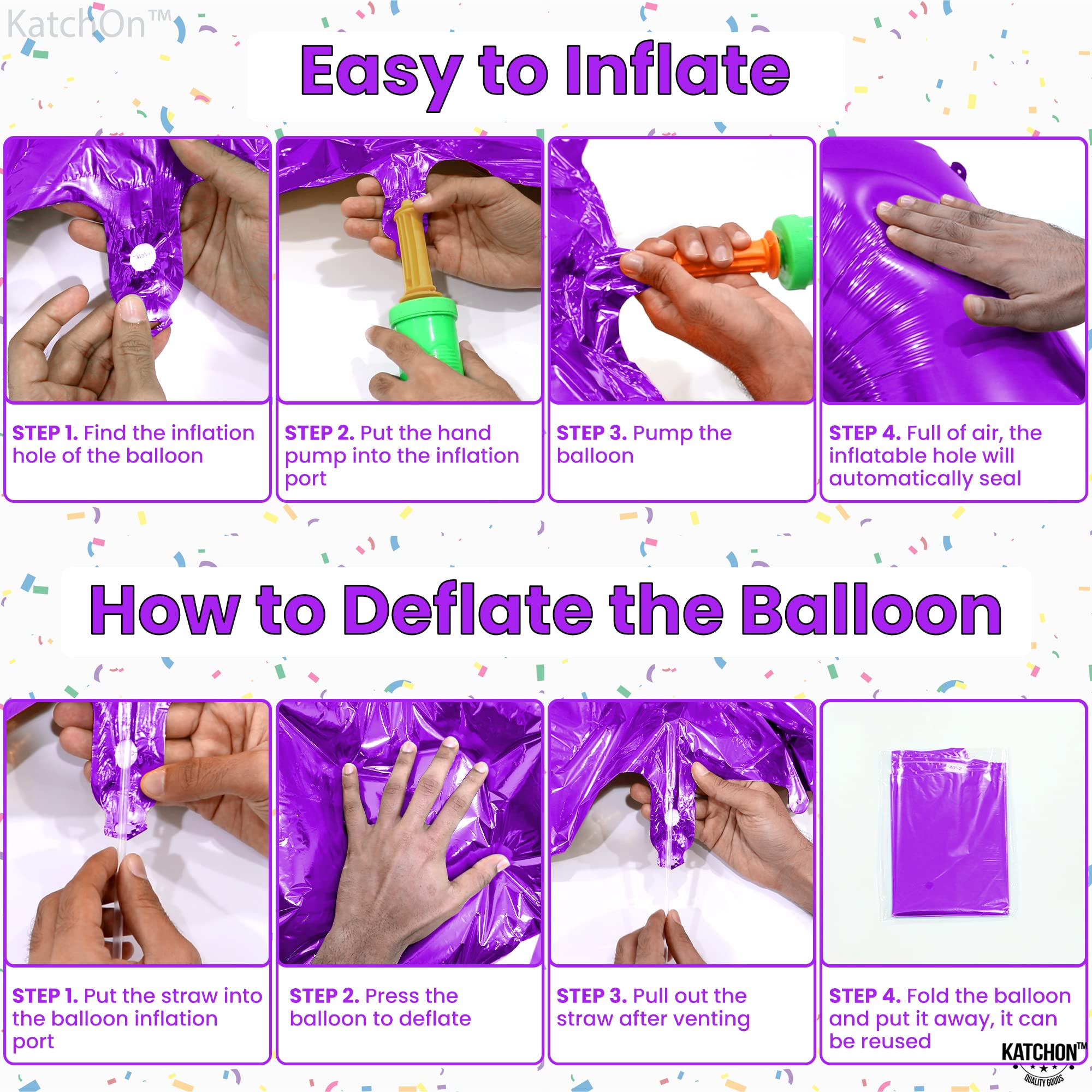 KatchOn durable reusable balloon made from Grade A materials for long display
