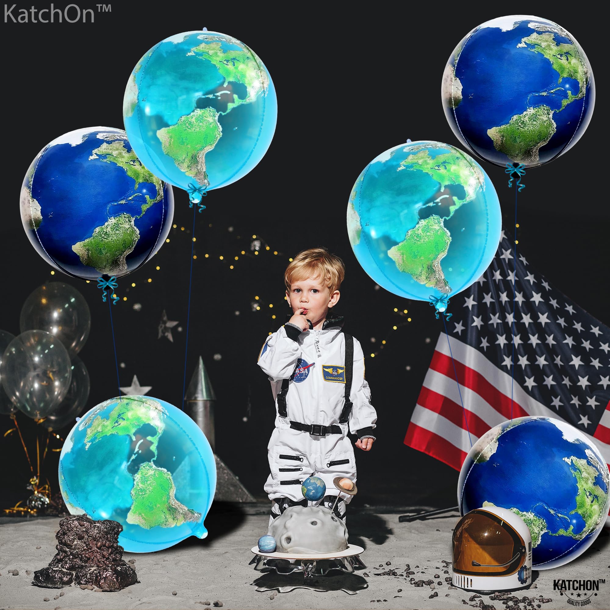KatchOn Earth Day globe balloon enhances science fair and classroom decor
