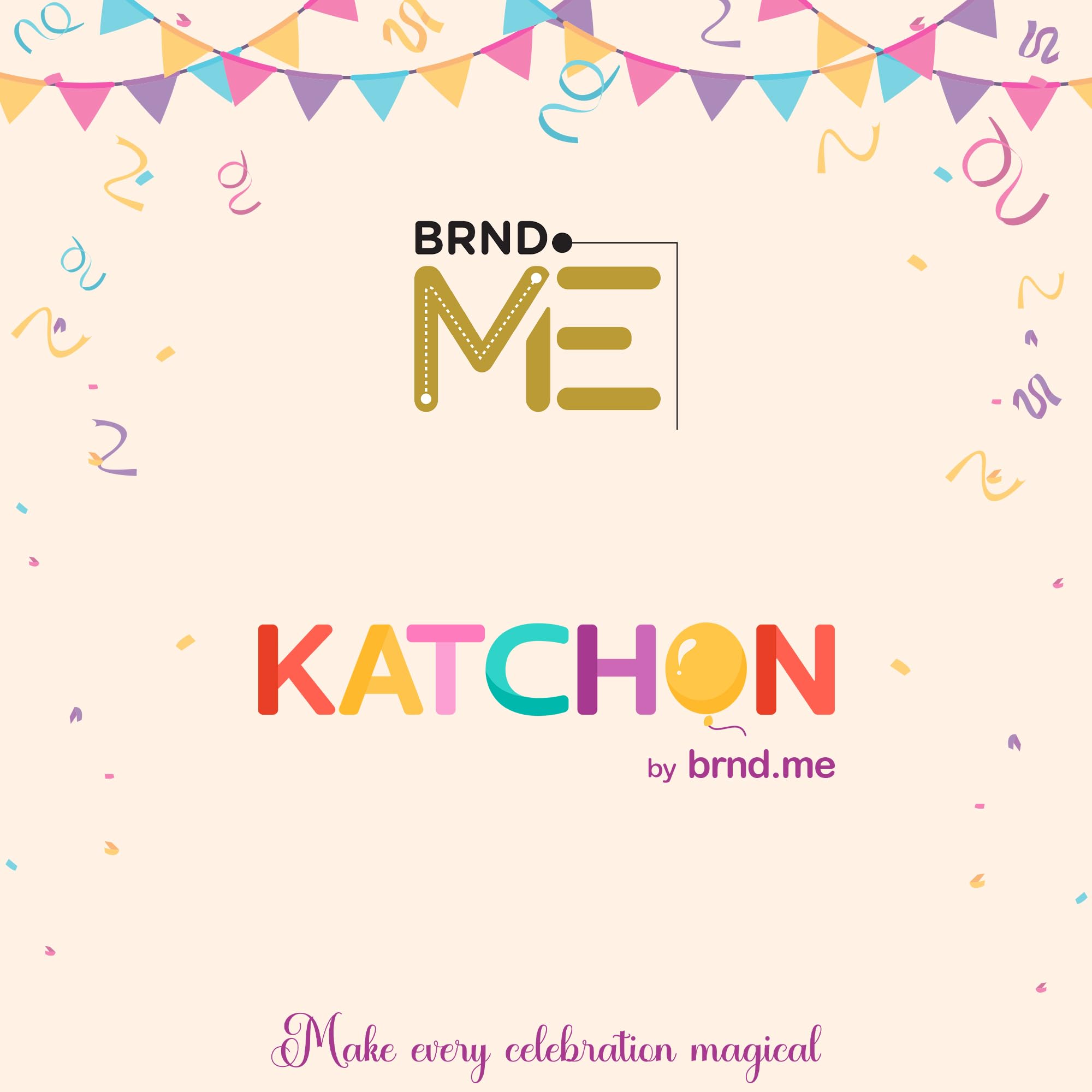 KatchOn fabric banner is reusable, saving time and money on party decor.
