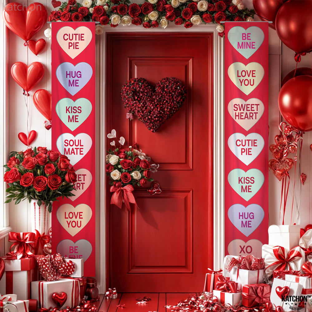 KatchOn galentines day decor banner adding festive charm to spaces.