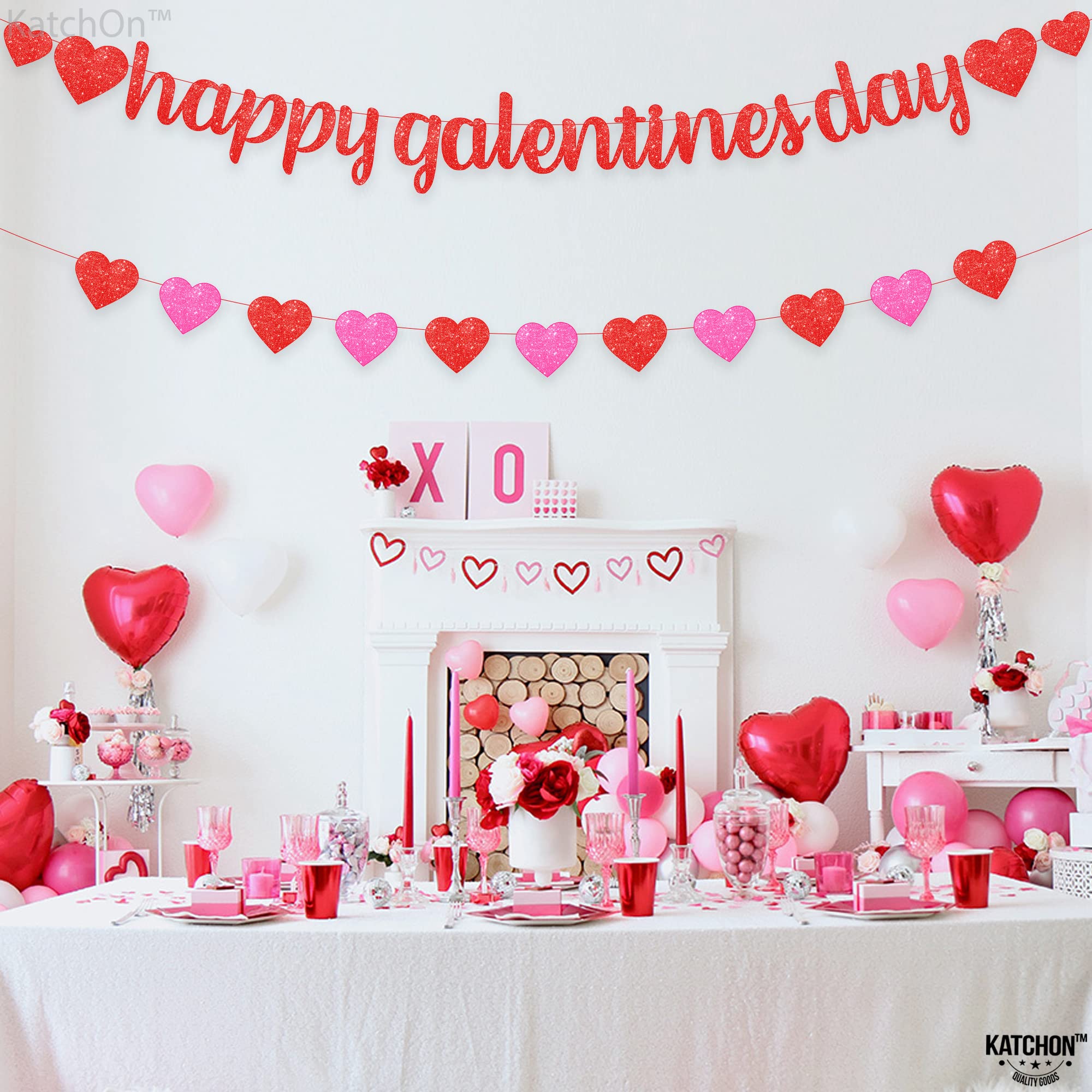 KatchOn galentine decor is reusable for future celebrations