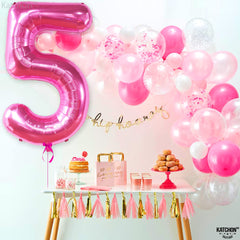 KatchOn giant 5-balloon decor anchors a joyful birthday or milestone celebration