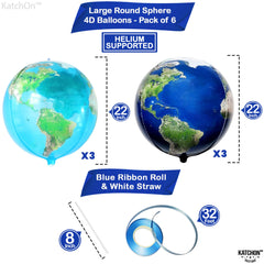 KatchOn transparent Earth globe balloon adds dimensional flair for world-themed celebrations