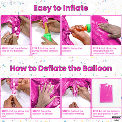 KatchOn hot pink foil number 5 balloon elevates photo-worthy moments and party displays