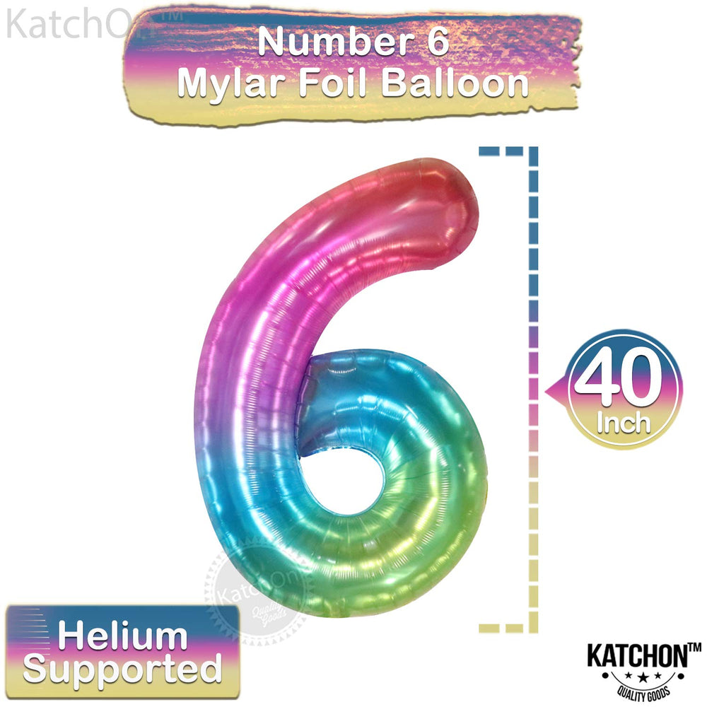 KatchOn jelly rainbow 6 balloon adds a playful splash to celebrations and selfies.