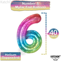 KatchOn jelly rainbow 6 balloon adds a playful splash to celebrations and selfies.