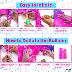 Rainbow 5 balloon adds vibrant backdrops for unicorn or rainbow themed celebrations.