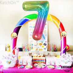 KatchOn rainbow-party-decor-7-balloon ideal for anniversaries and milestones.