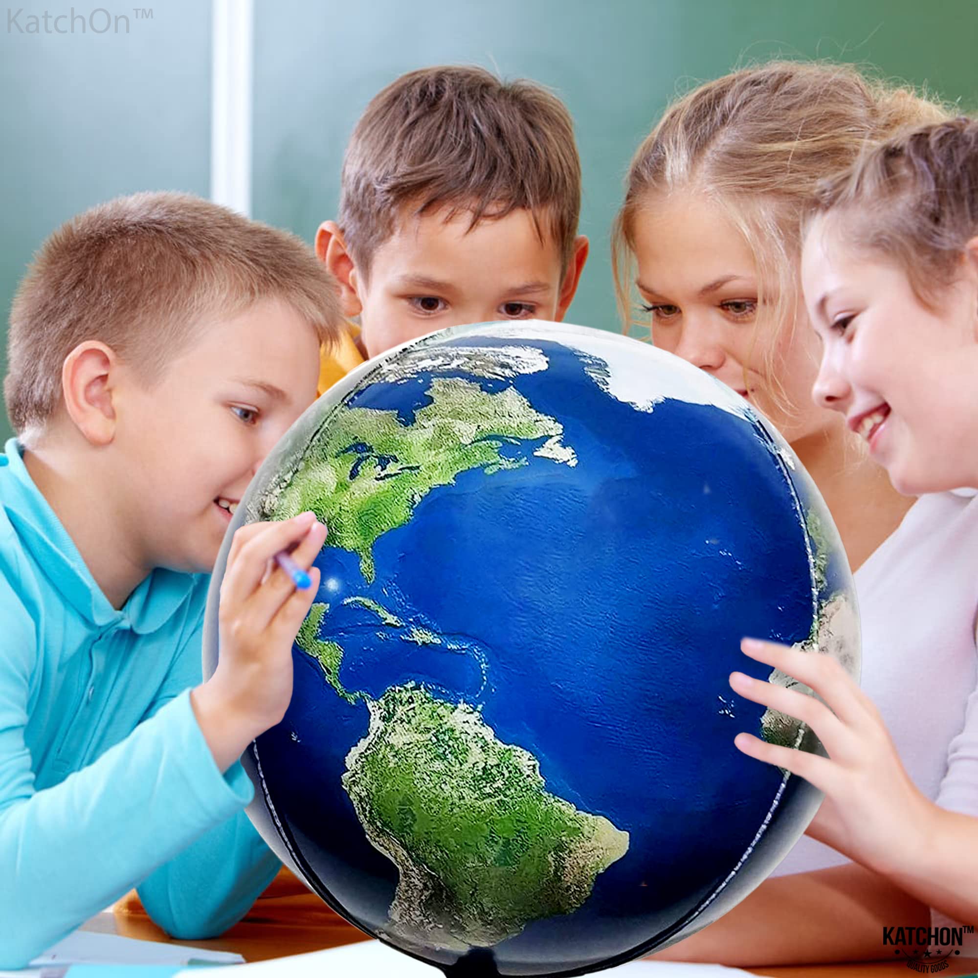 KatchOn 22-inch globe balloons provide striking atmosphere for Earth Day parties