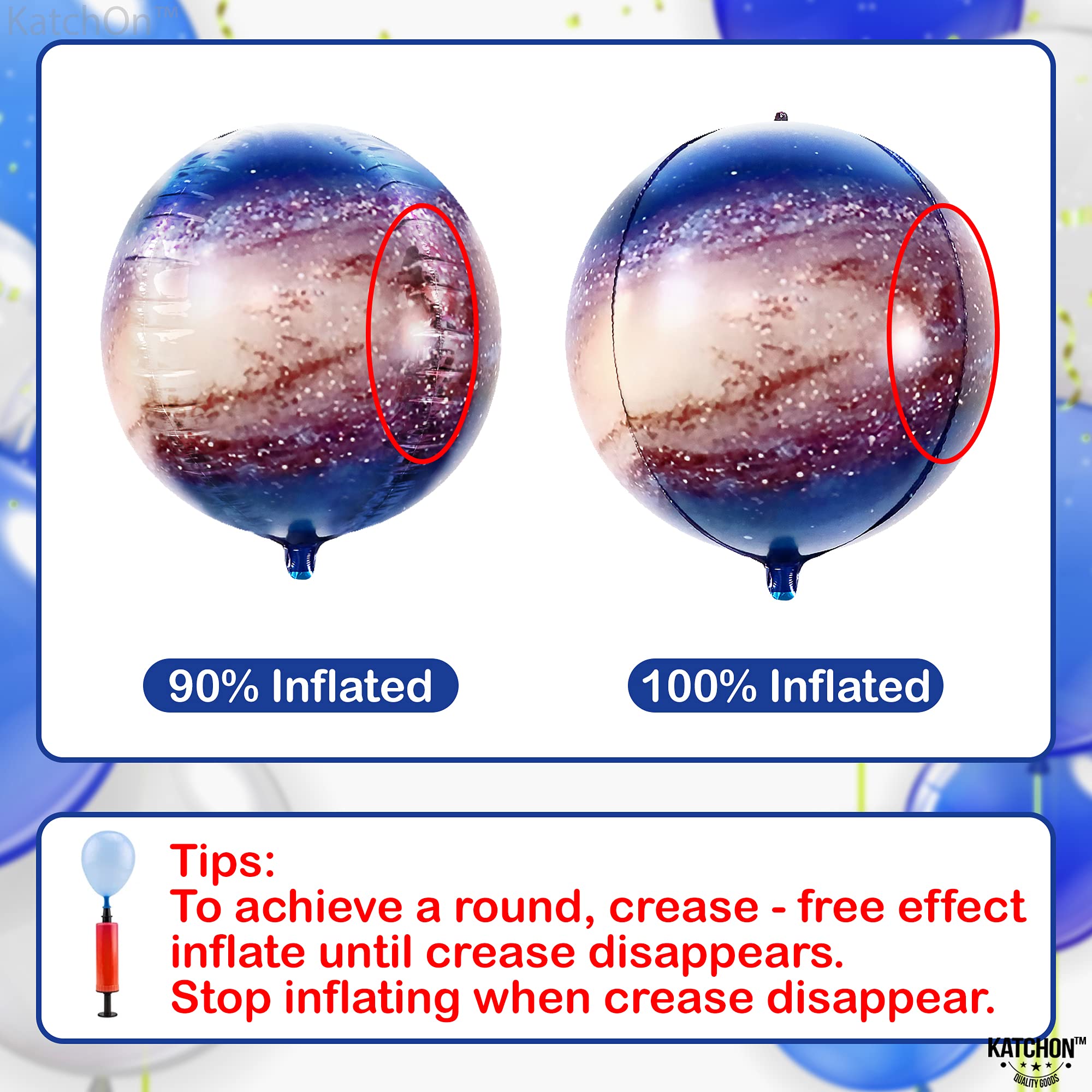 KatchOn space theme decor balloons—perfect for a starry backdrop at birthdays.