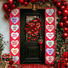 KatchOn valentines door banner easy to hang, weather resistant for year round use.